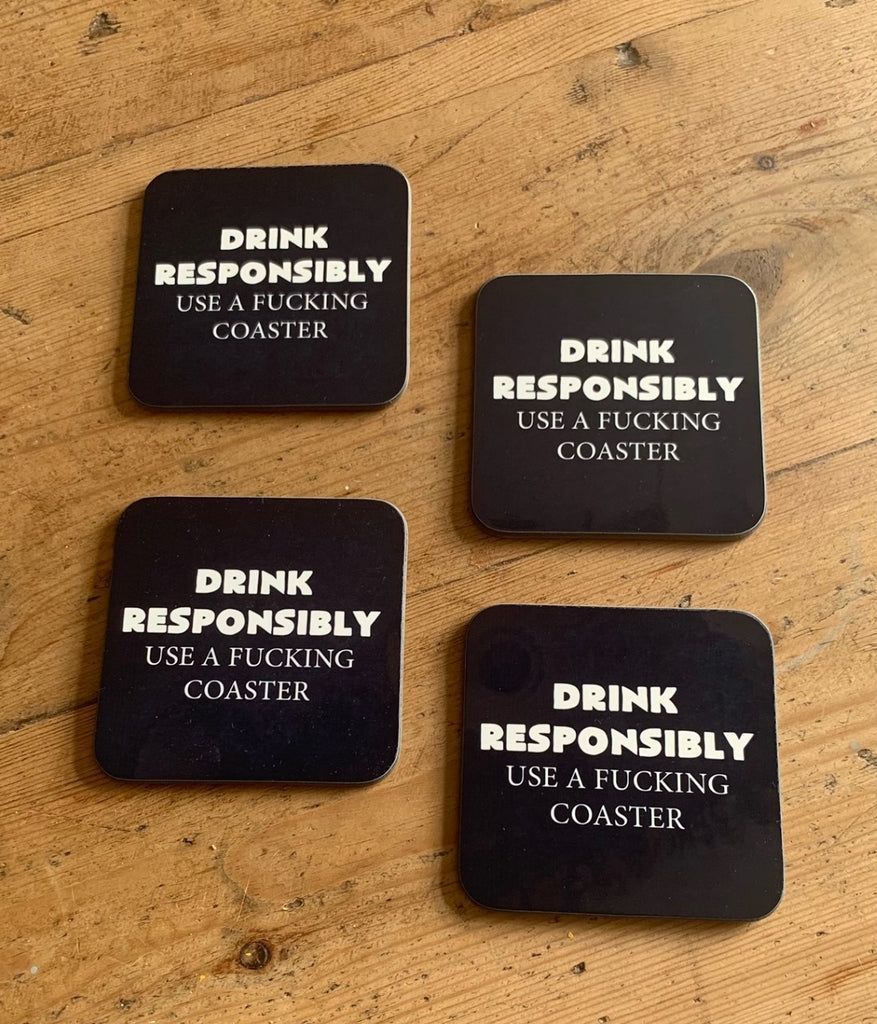 Drink Responsibly Coaster (Set of 4)