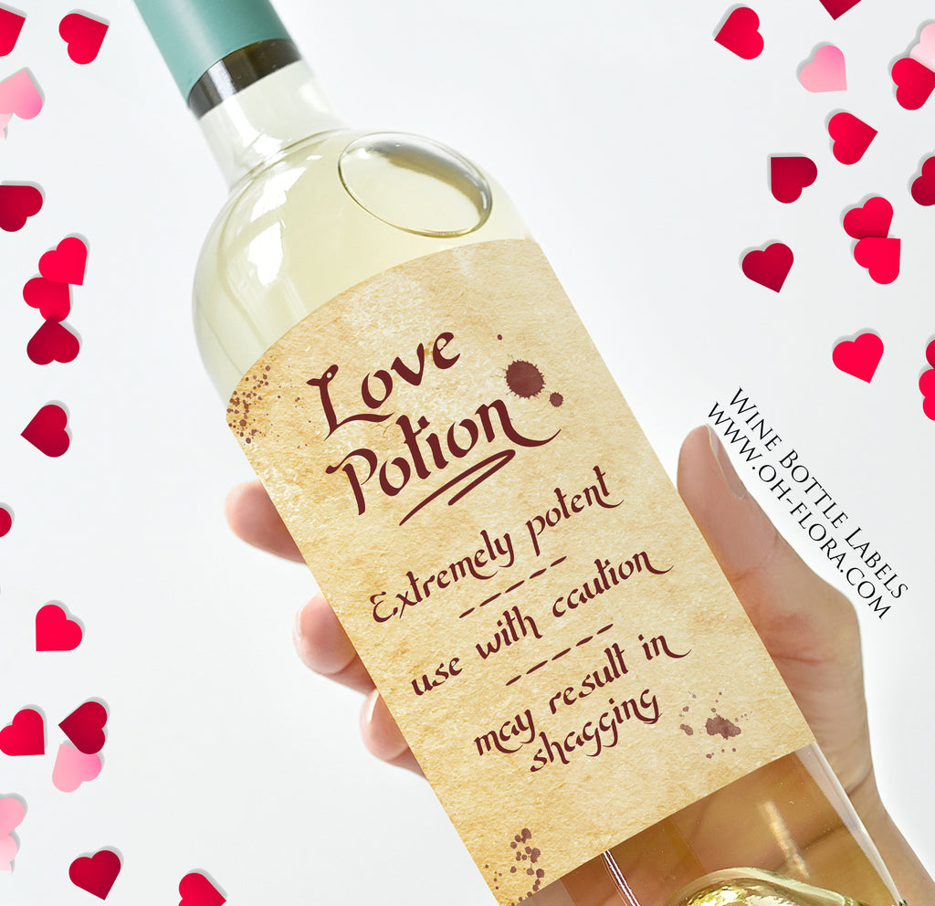 Love Potion Wine Label