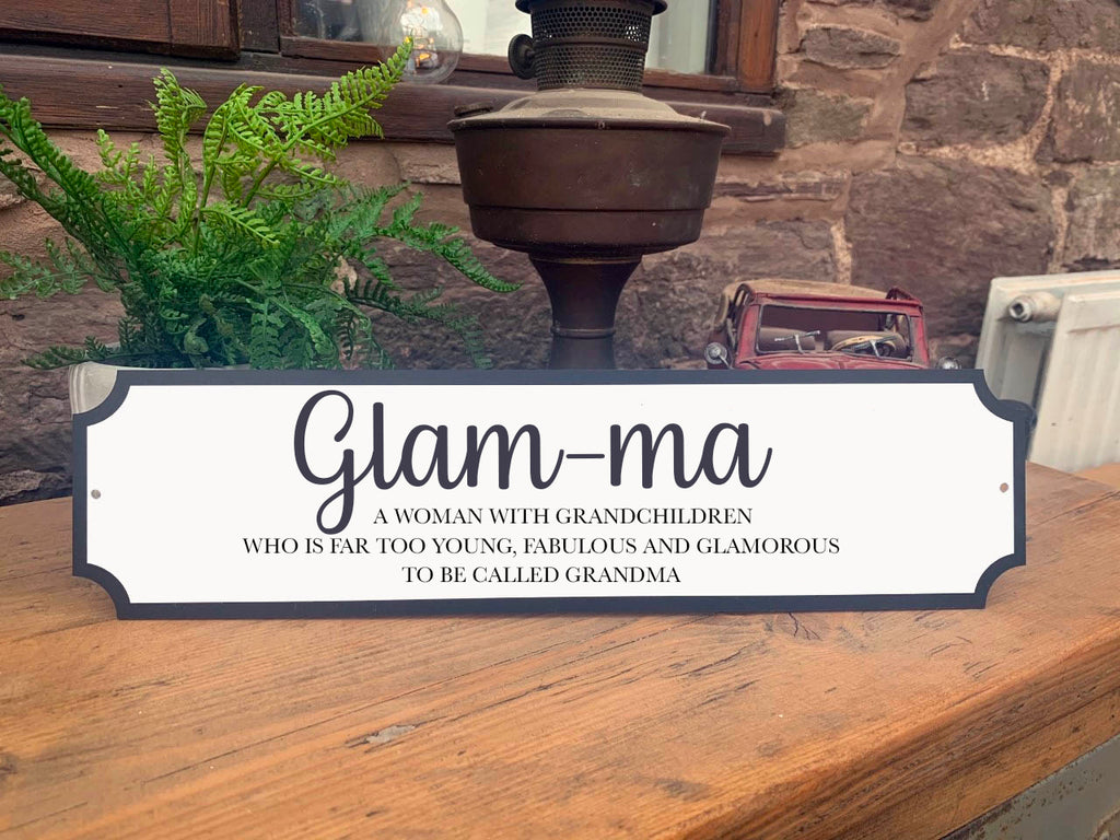 Glam-ma Vintage Style Street Sign