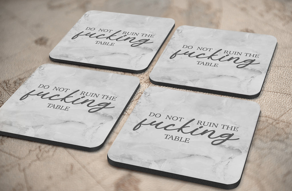 Ruin The Table Coasters (Set of 4)