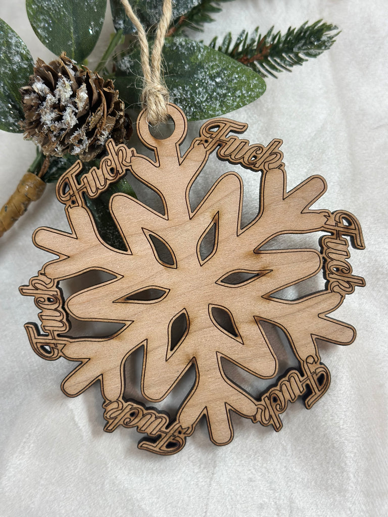 Snowflake Fuck Tree Decoration