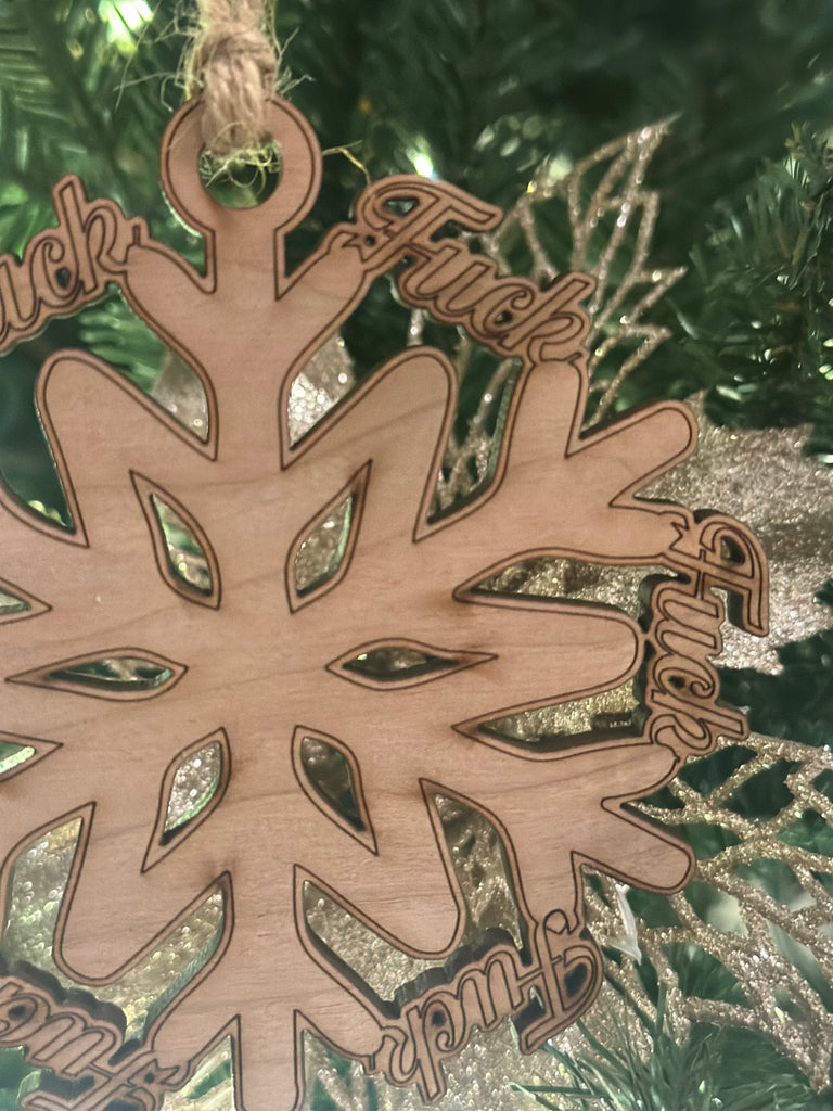 Snowflake Fuck Tree Decoration