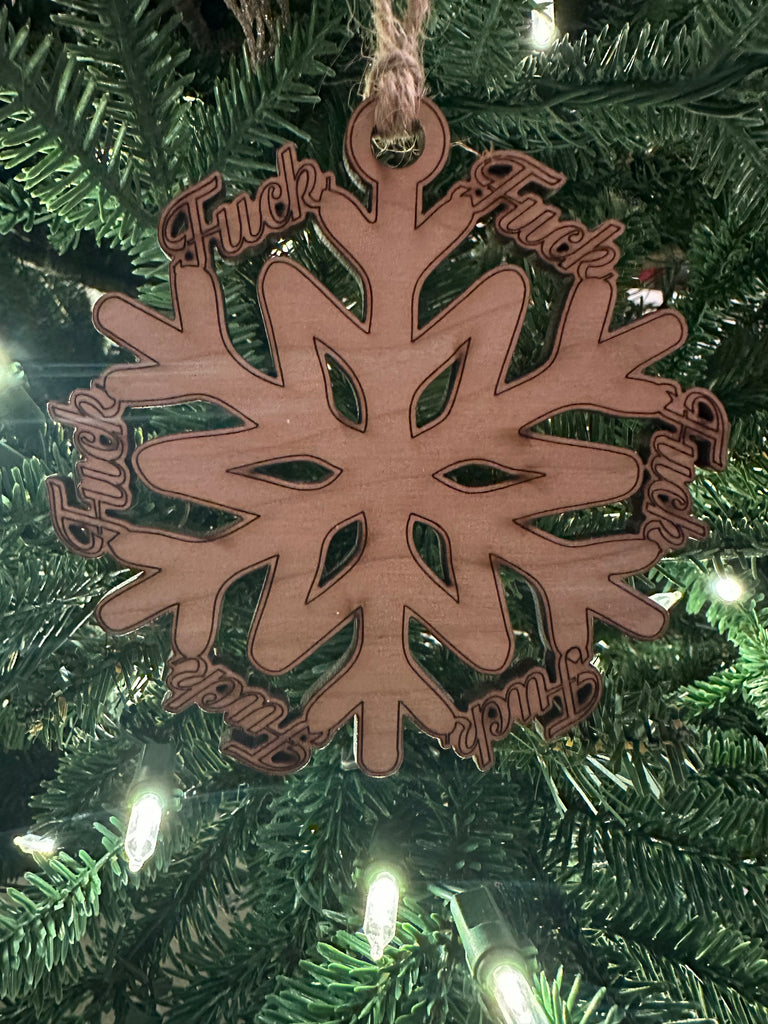 Snowflake Fuck Tree Decoration