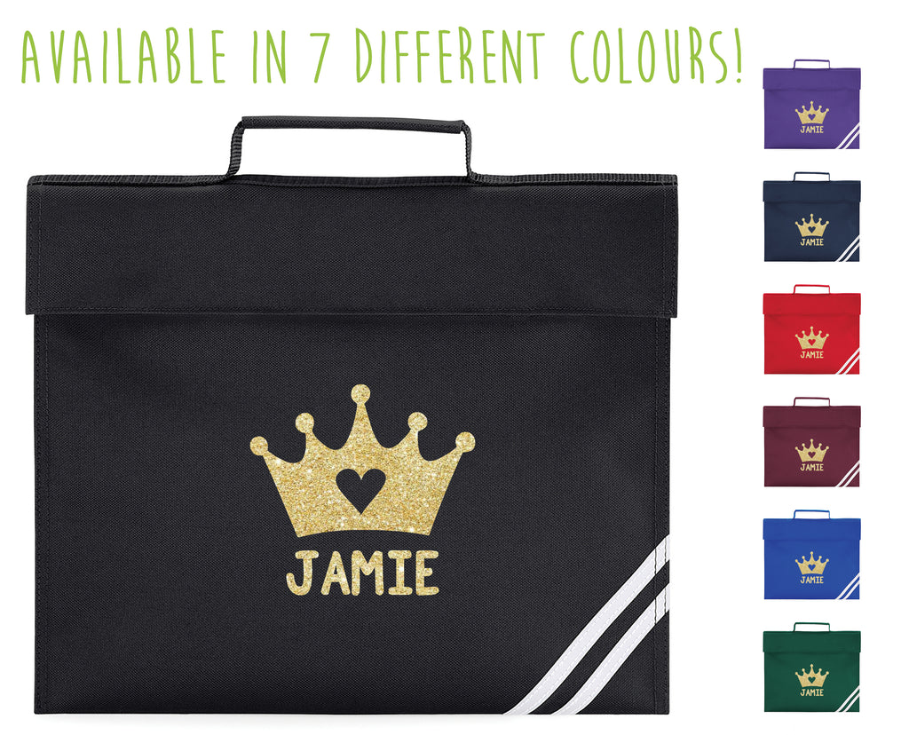 Personalised Crown Book Bag