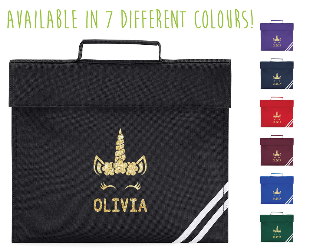 Personalised Unicorn Book Bag