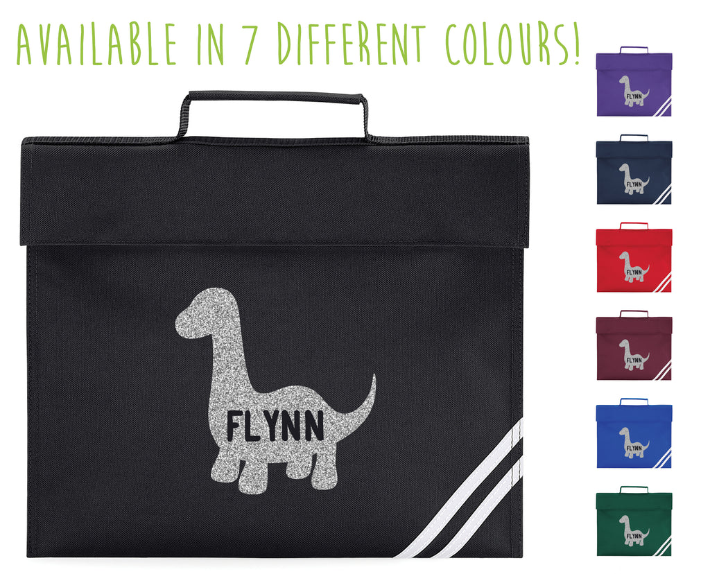 Personalised Dinosaur Book Bag