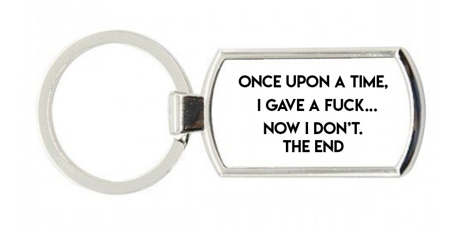 I Gave A Fuck Keyring