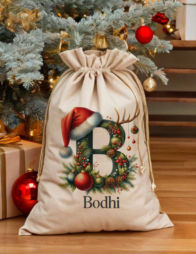 Personalised Initial Santa Sack