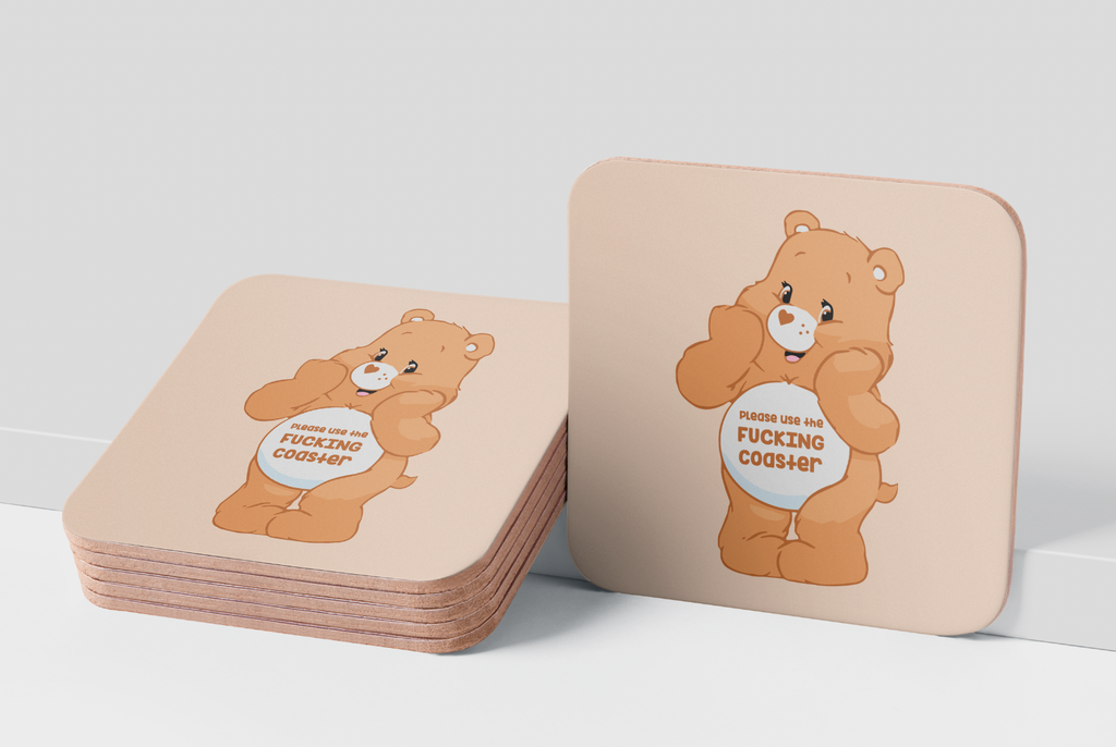 Swear Bear Use A Coaster