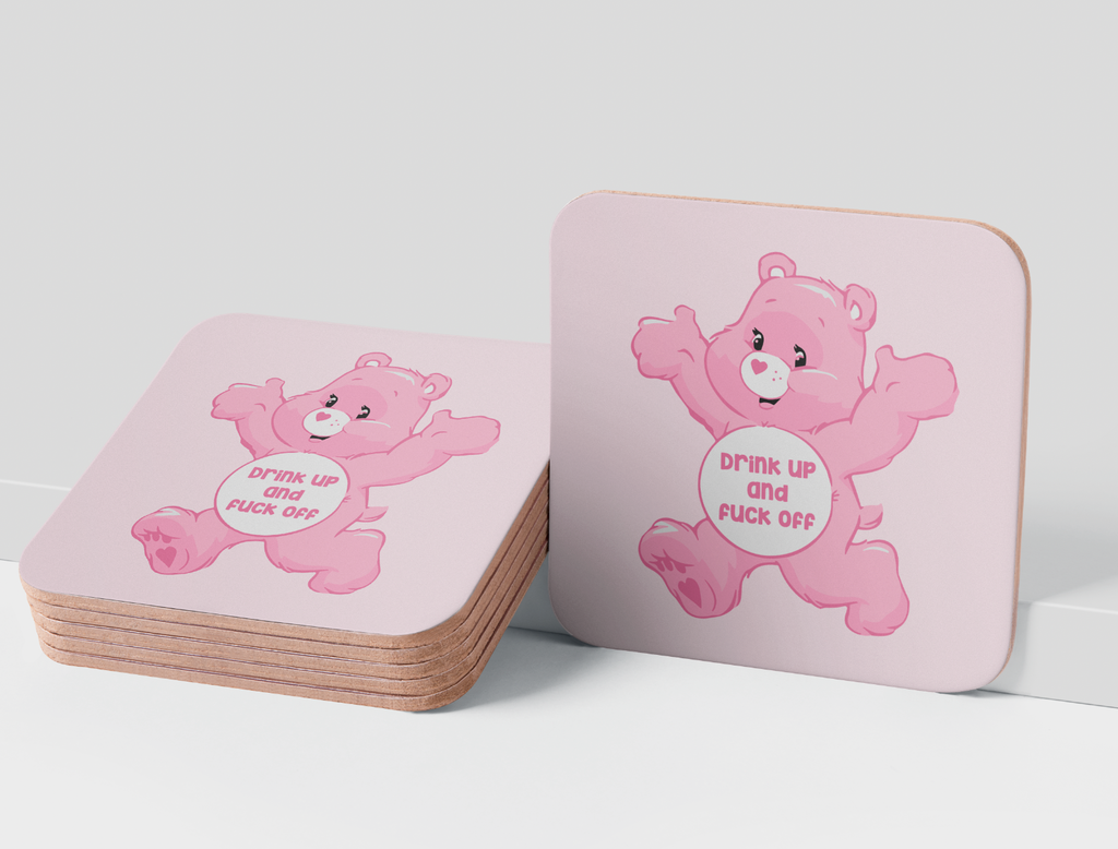 Swear Bear Drink Up Coaster