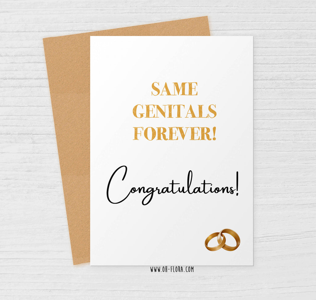 Same Genitals Forever!