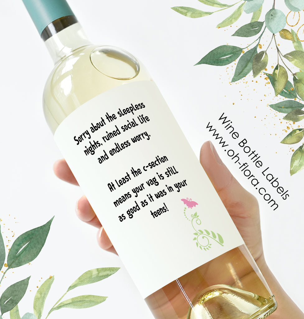 C-Section Wine Label