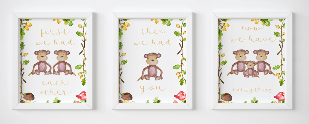Each Other Trio Monkeys