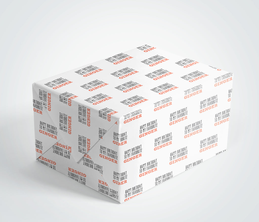Favourite Ginger Gift Wrap
