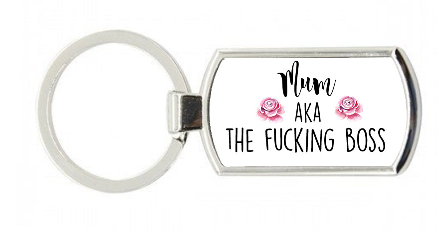 Mum Boss Keyring