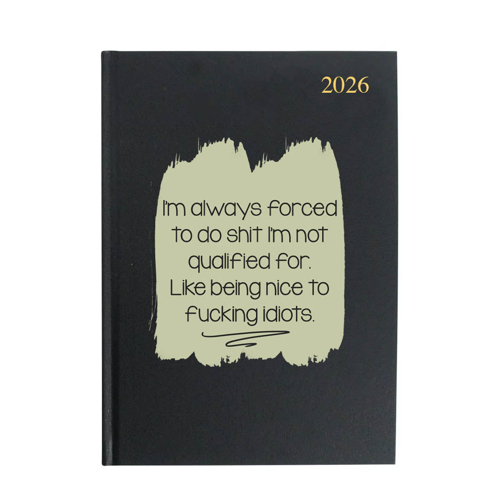 Not Qualified 2026 A5 Week To View Diary