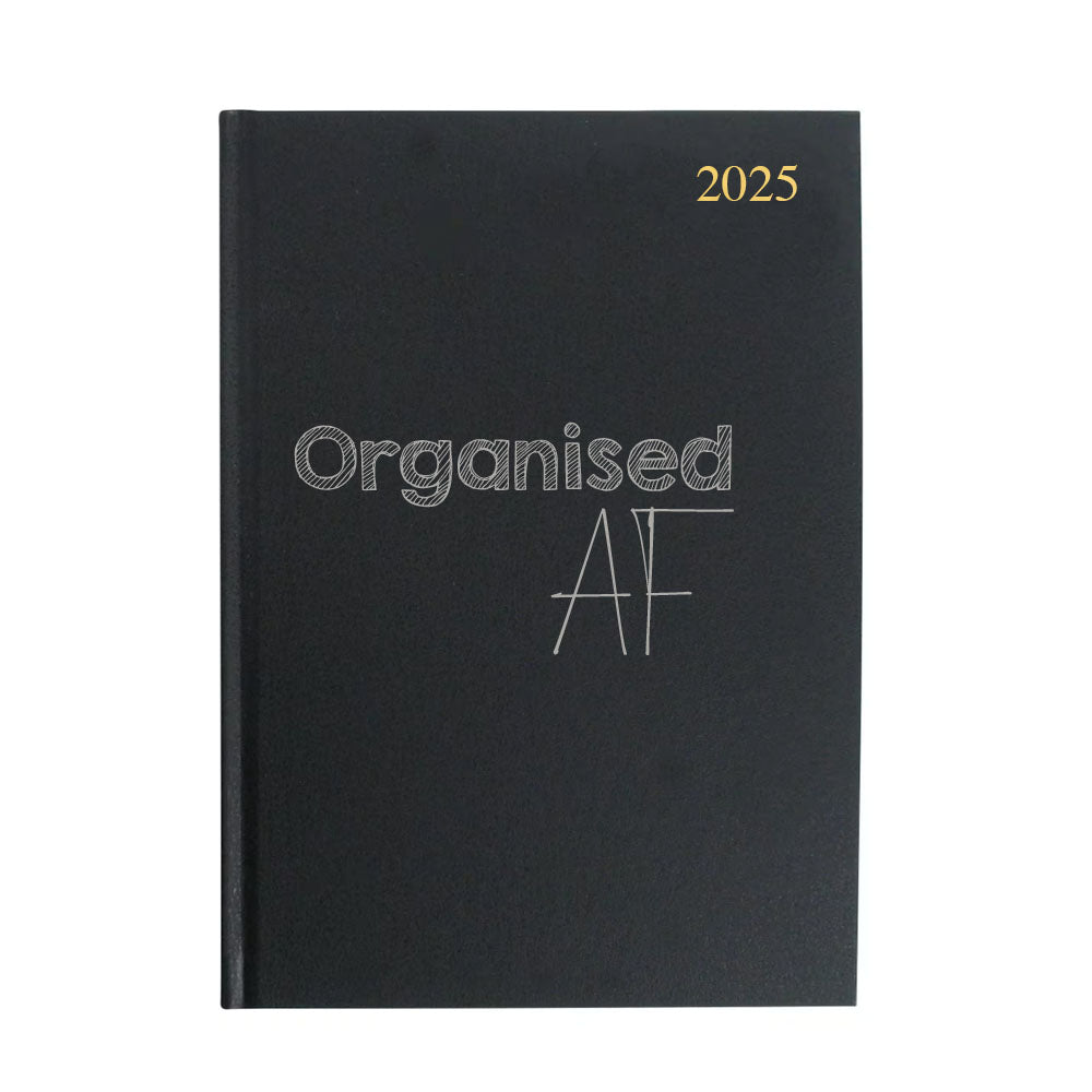 Organised AF 2025 A5 Week To View Diary