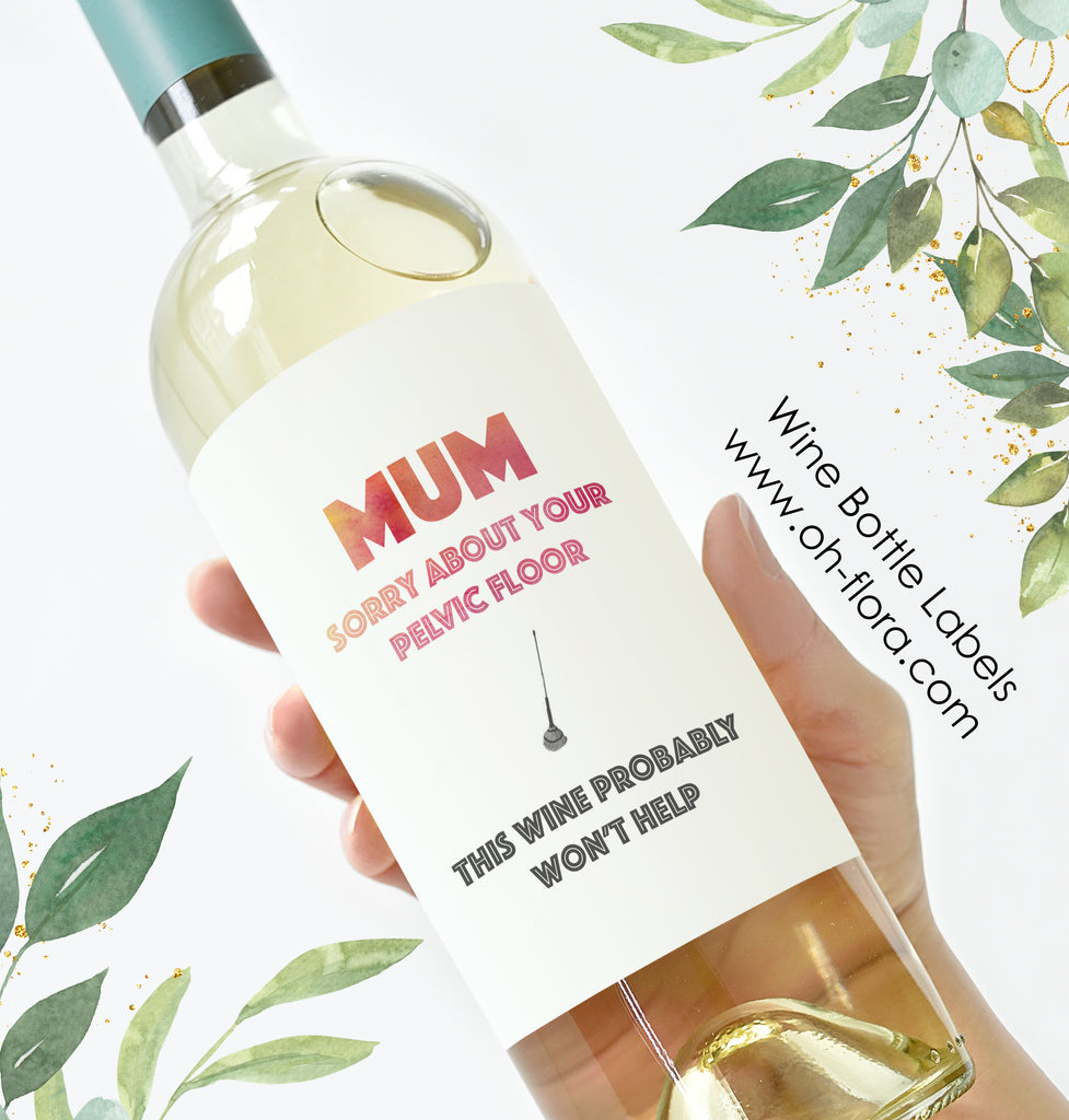 Pelvic Floor Wine Label