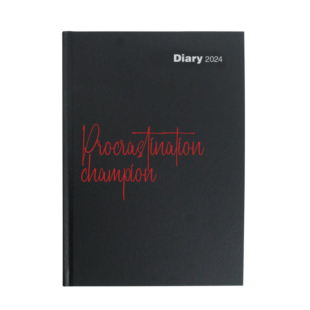Procrastination 2024 A5 Week To View Diary