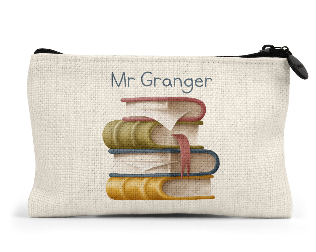 Personalised Book Stack Pencil Case