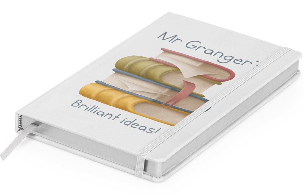 Personalised Teacher Book Stack Notebook