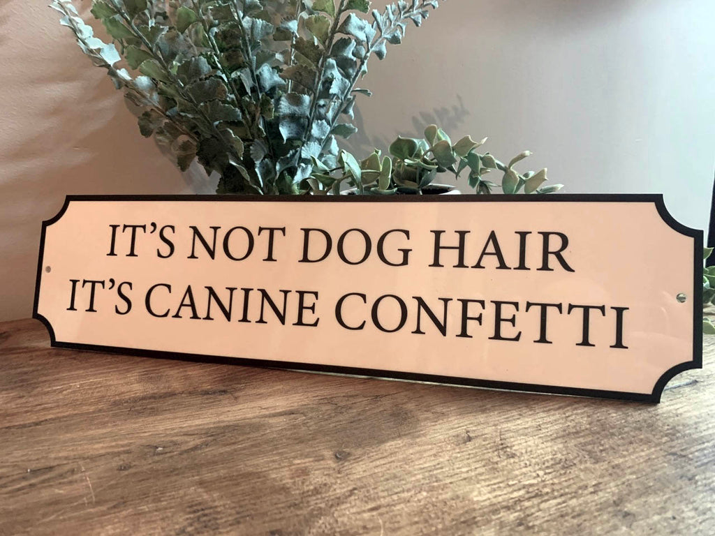 Canine Confetti Vintage Style Street Sign