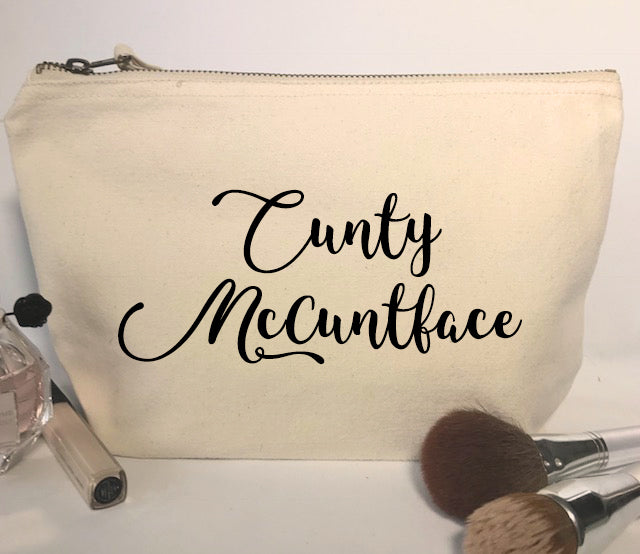 Cunty McCuntface Make-Up Bag