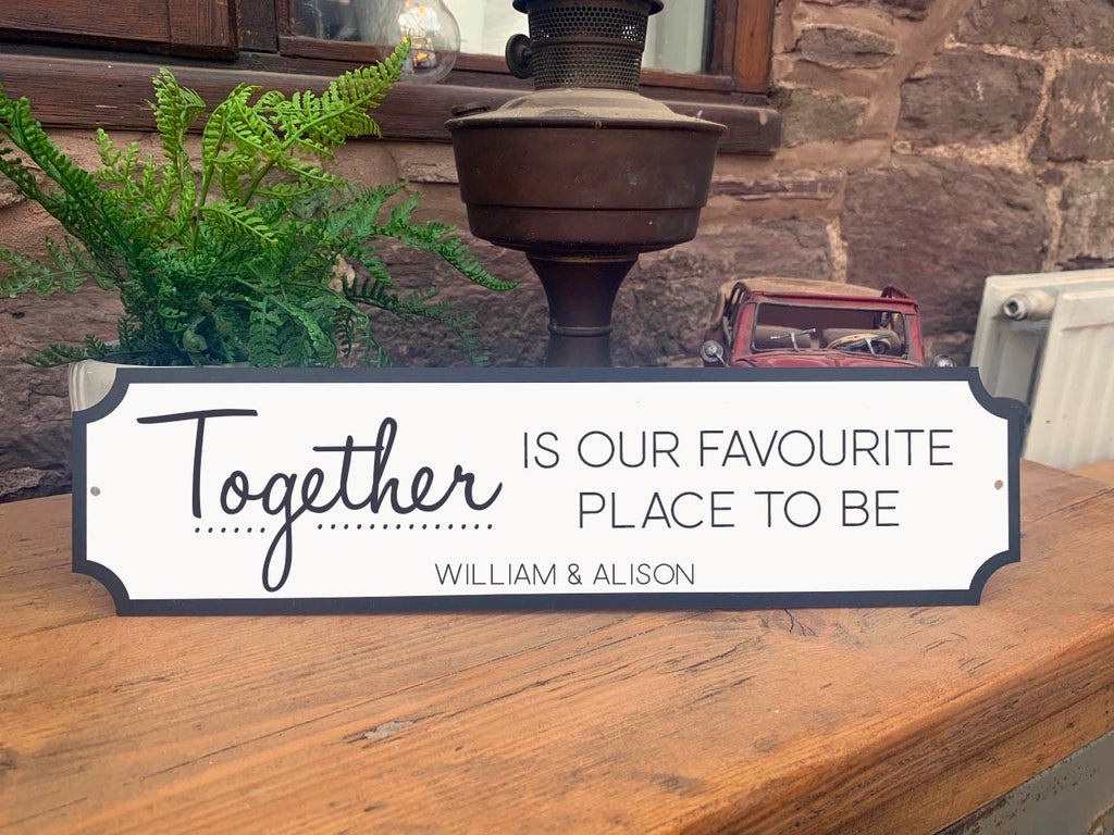 Our Favourite Place Vintage Style Street Sign (Personalised)