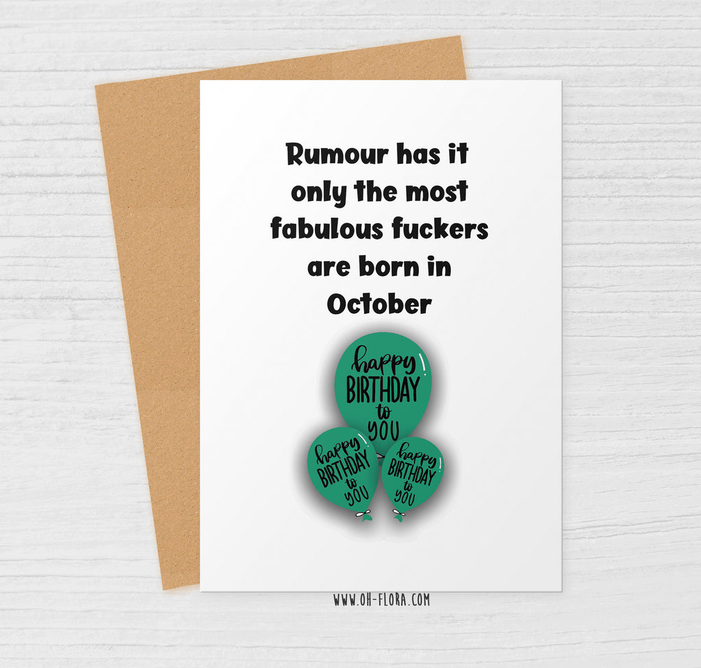 Fabulous Fucker October