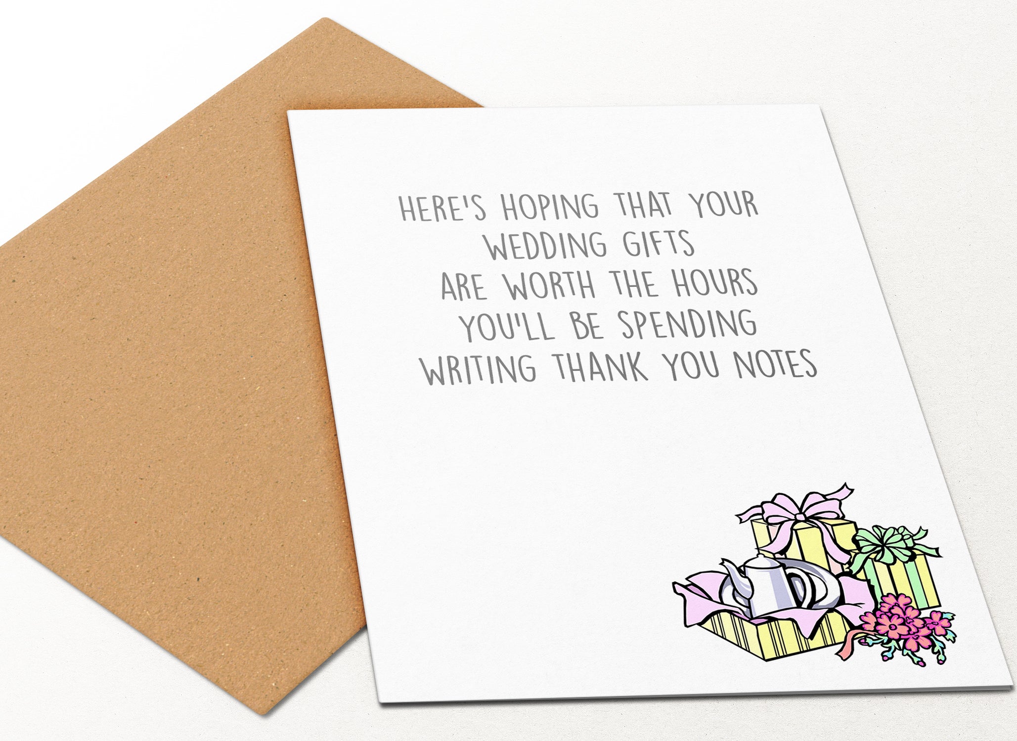 funny wedding thank you cards