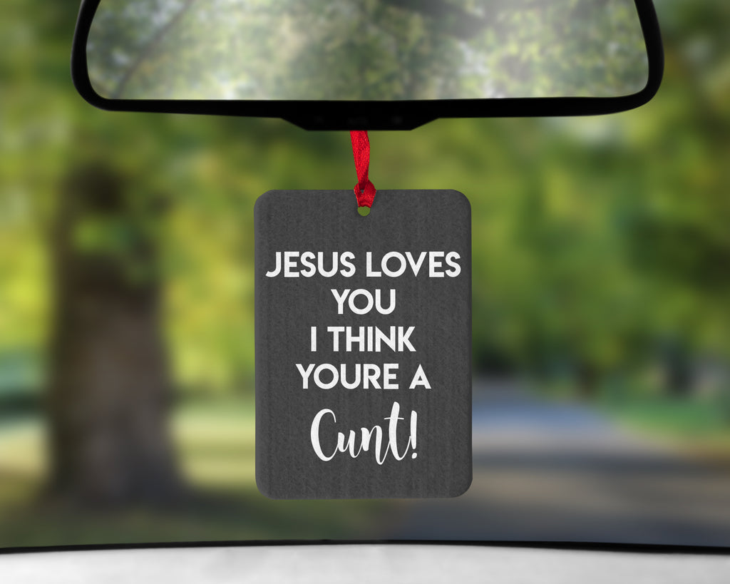 Jesus Loves You Car Air Freshener