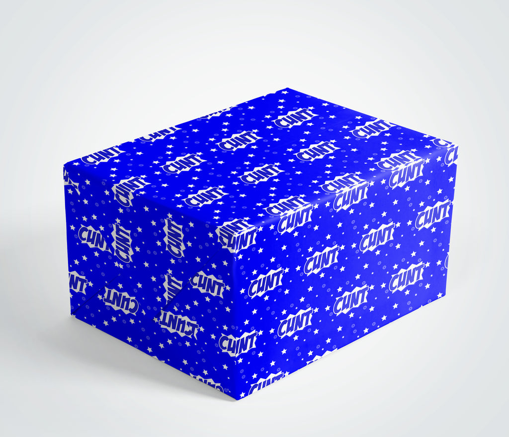 Cunt Gift Wrap (Blue)