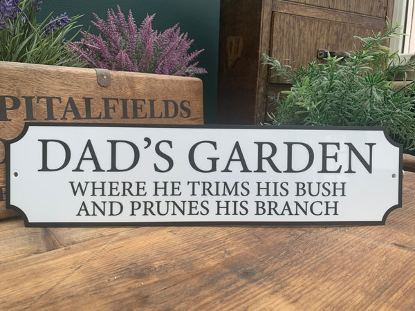 Trims and Prunes Vintage Style Street Sign (Add any name!) – Oh Flora