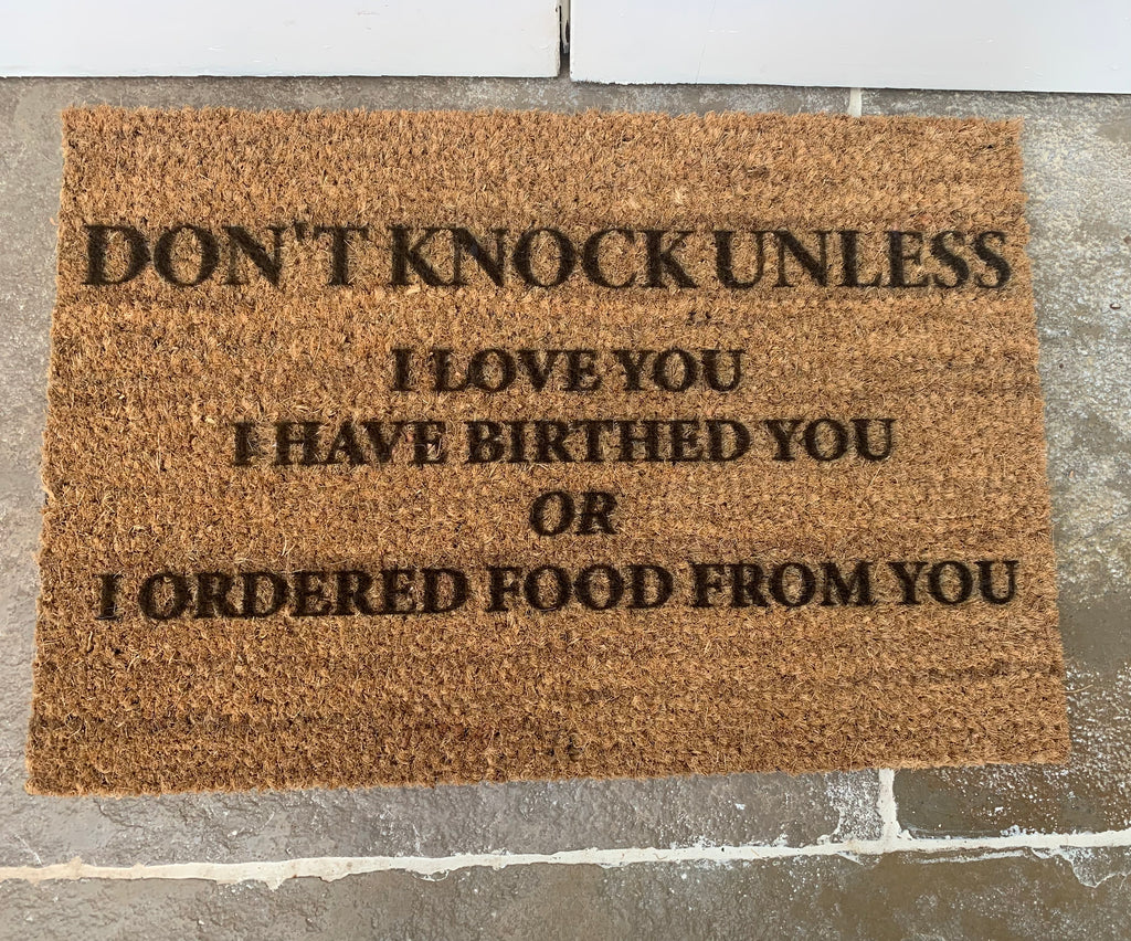 Don’t Knock Unless Doormat