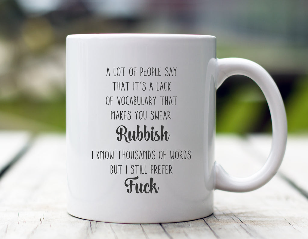 Lack of Vocabulary Mug