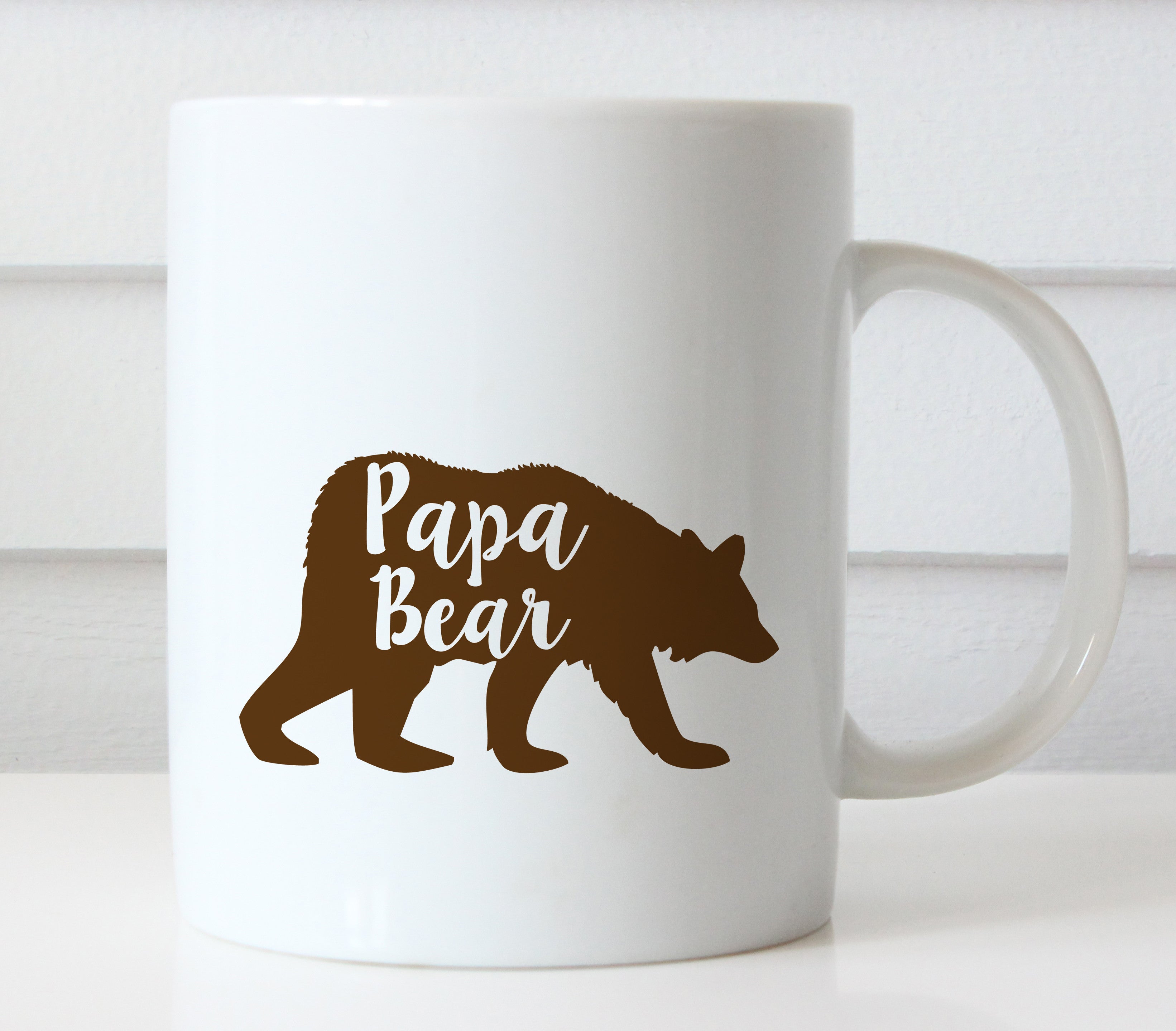 Papa Bear Rustic Camp fire Coffee Mug
