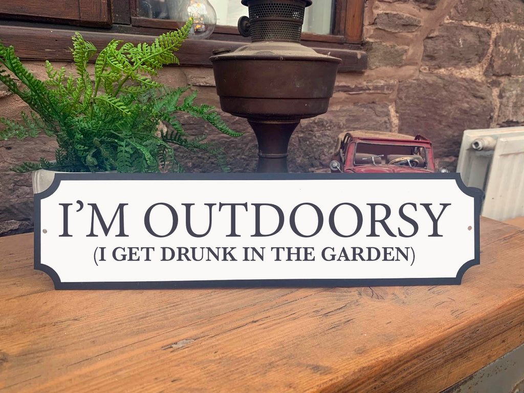 Outdoorsy Vintage Style Street Sign