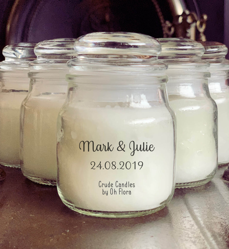 Personalised Couples Small Jar Candle