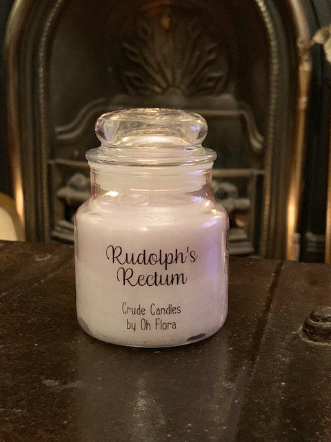 Small Rudolph's Rectum Jar Candle