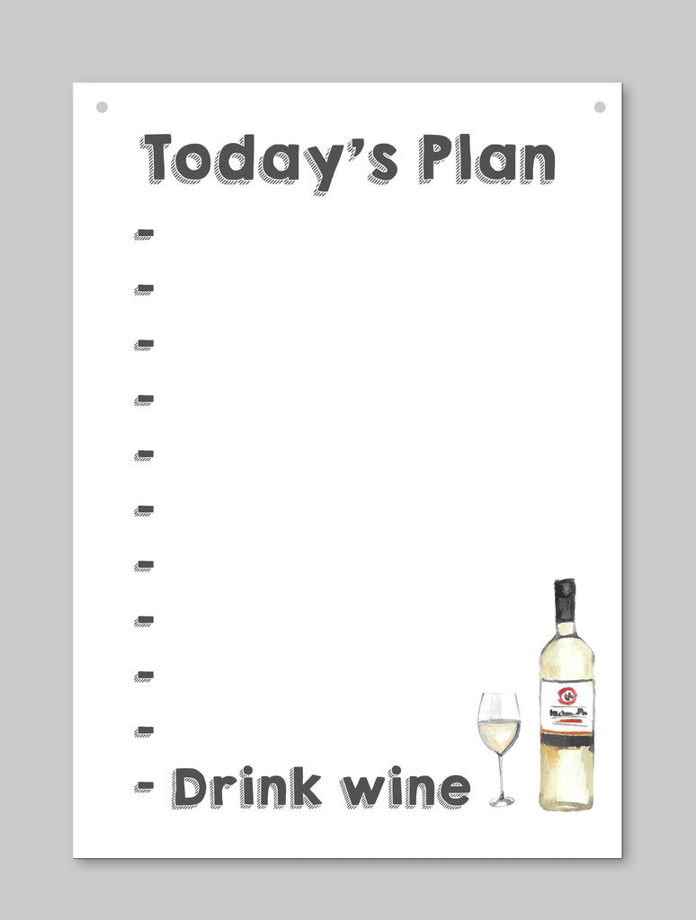 Today's Plan Dry Wipe Board